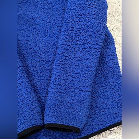 Boys Blue Under Amour 1/4 Zip Sherpa Jacket Youth Large - Picture 4 of 11